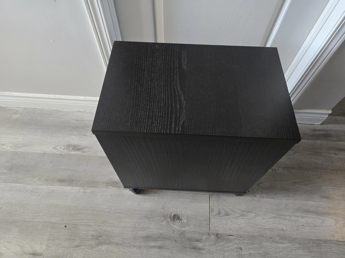 Small Black Rolling Storage Cabinet - photo 2