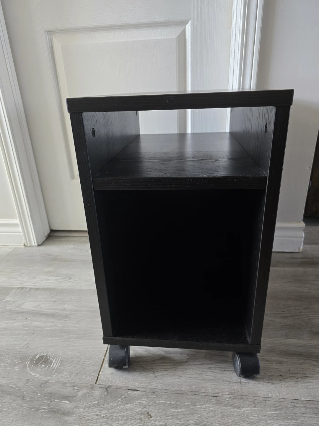Small Black Rolling Storage Cabinet - photo 3