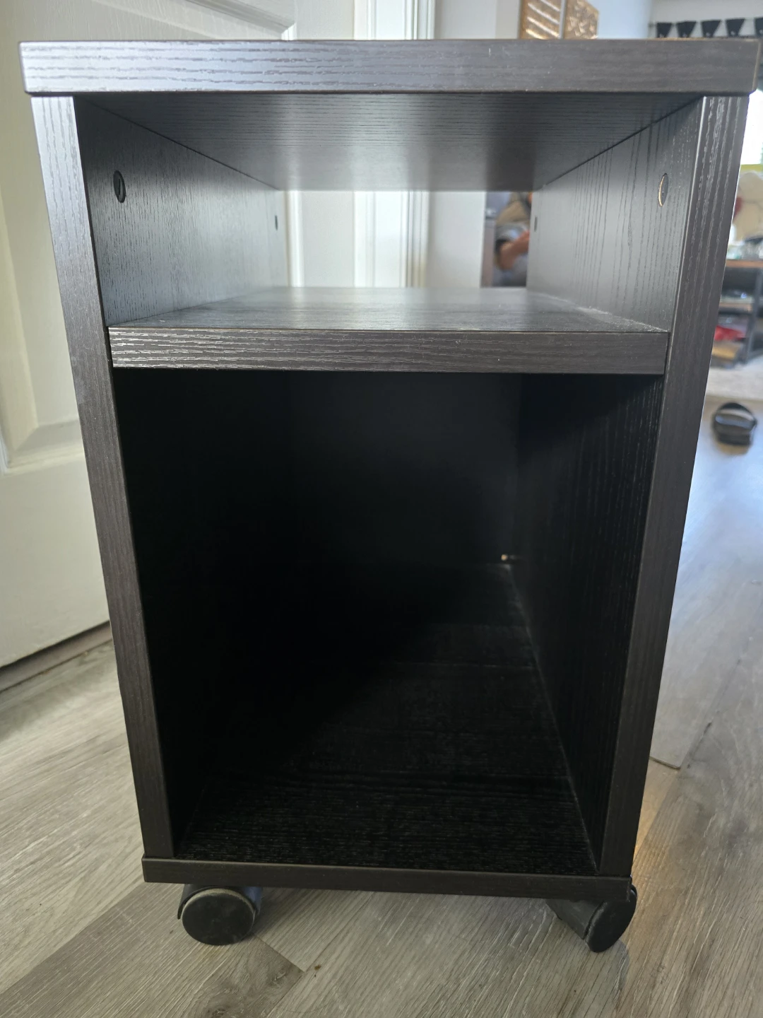 Small Black Rolling Storage Cabinet - photo 4