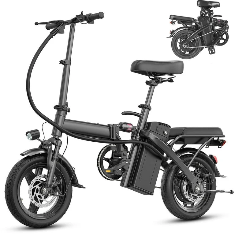 xprit 14 folding electric bicycle H14-A Bike for Adults,PEAK 1200W Electric Bikes for Adults Its packed with upgrades for maximum performance and still comes travel XPRIT Beach Seal Electric Bike