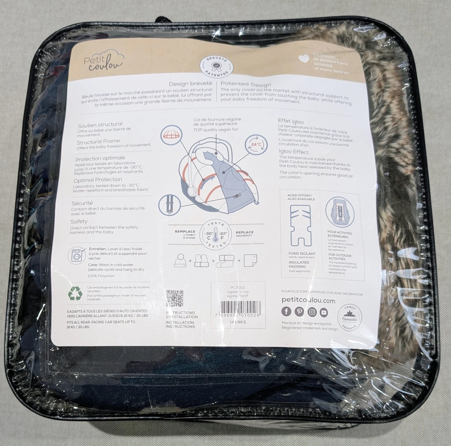 Petit Coulou Winter Baby Car Seat Cover - photo 2