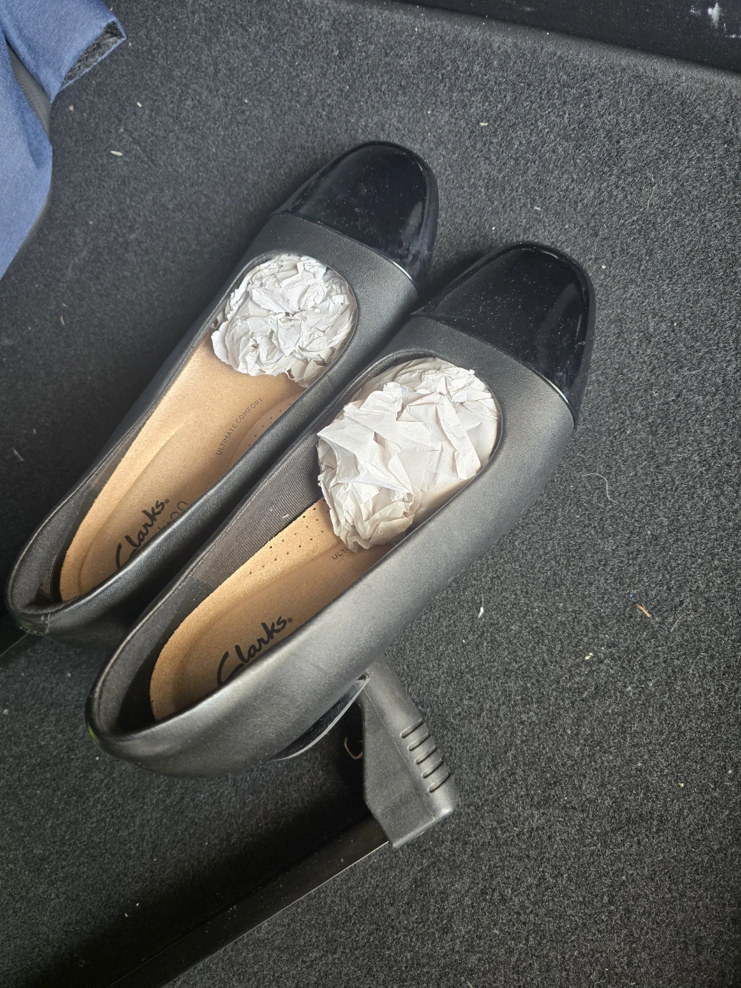 Clarks Women's Black Leather Block Heels - photo 3