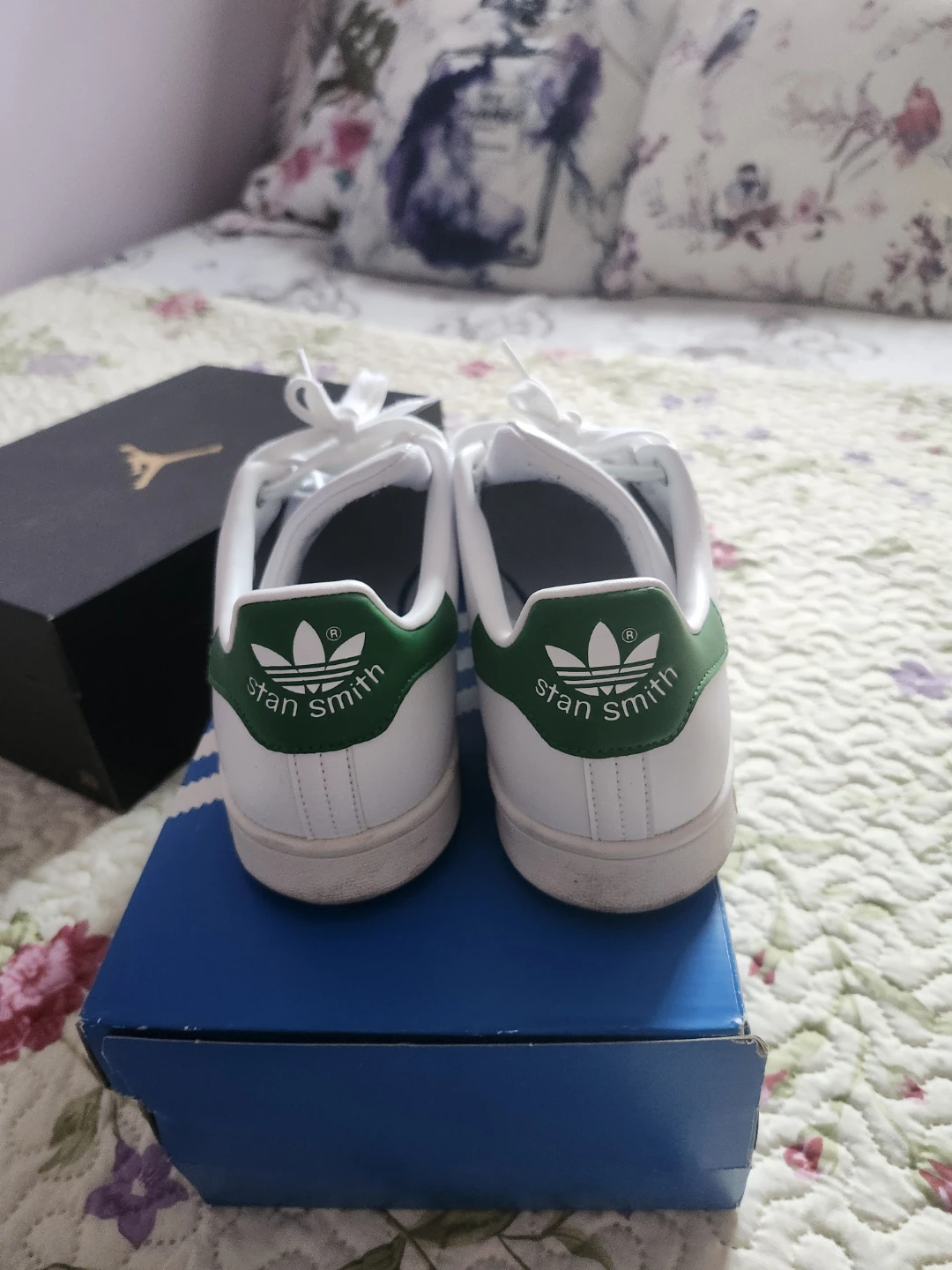 Adidas Stan Smith White Green Leather Sneakers - photo 3