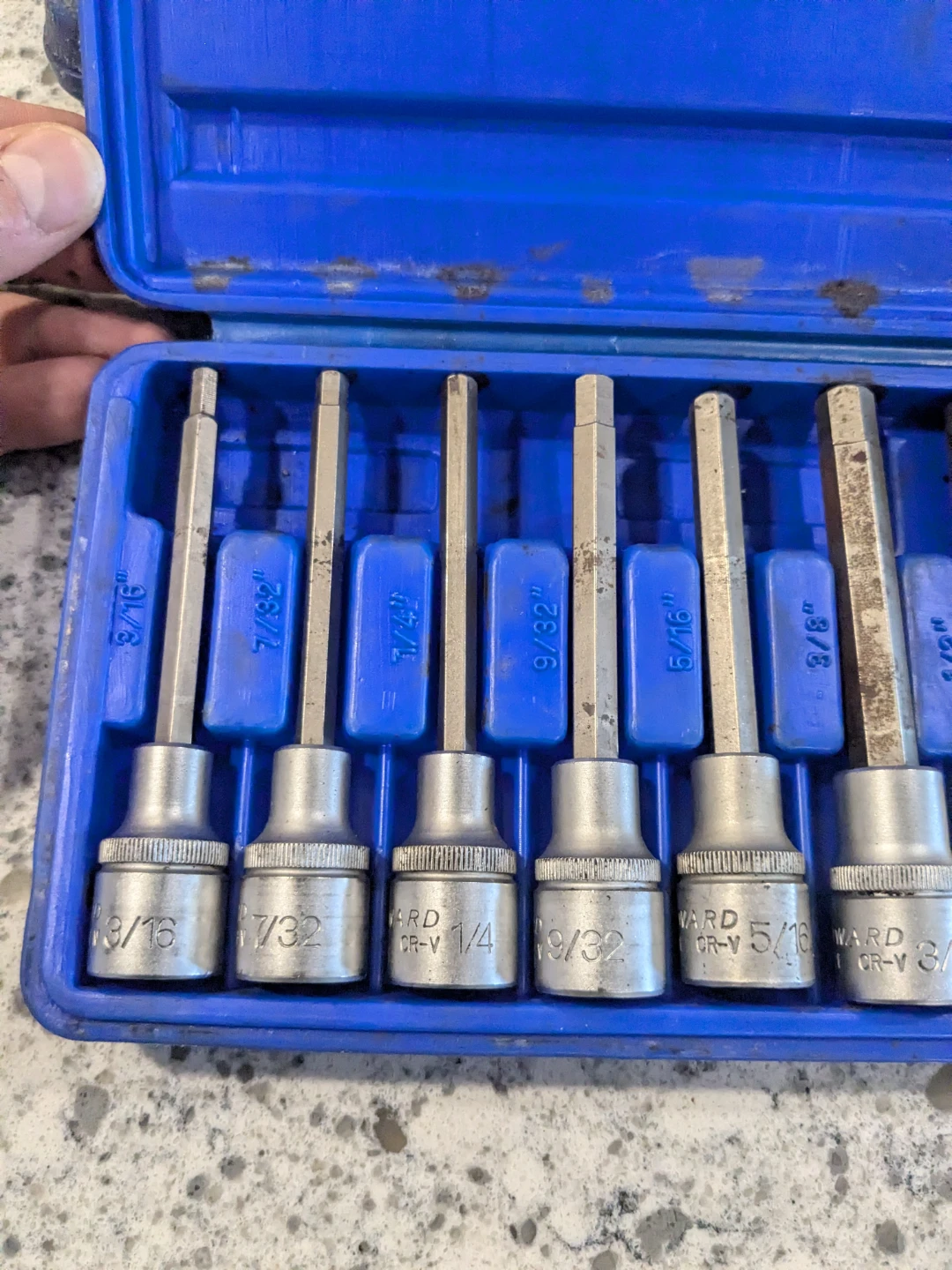 2 sets Westward 10 pc Drive Extra Long Hex Bit Socket 2 sets - photo 4