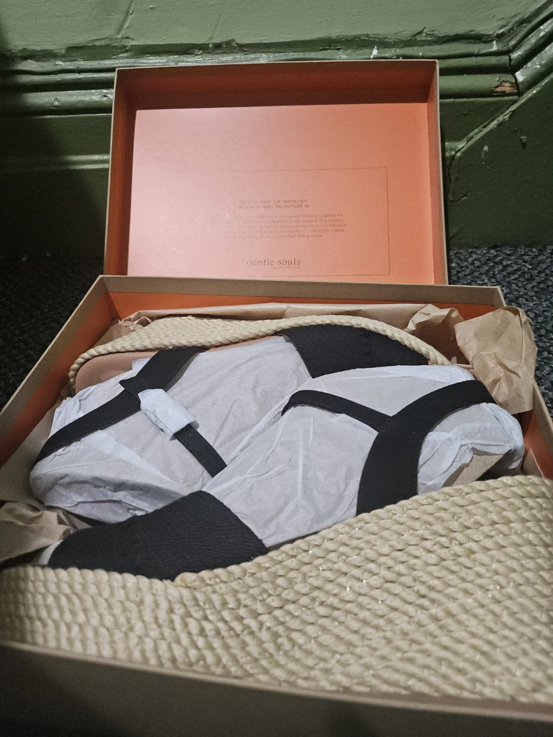 Gentle Souls Black Espadrille Wedge Sandals - photo 5