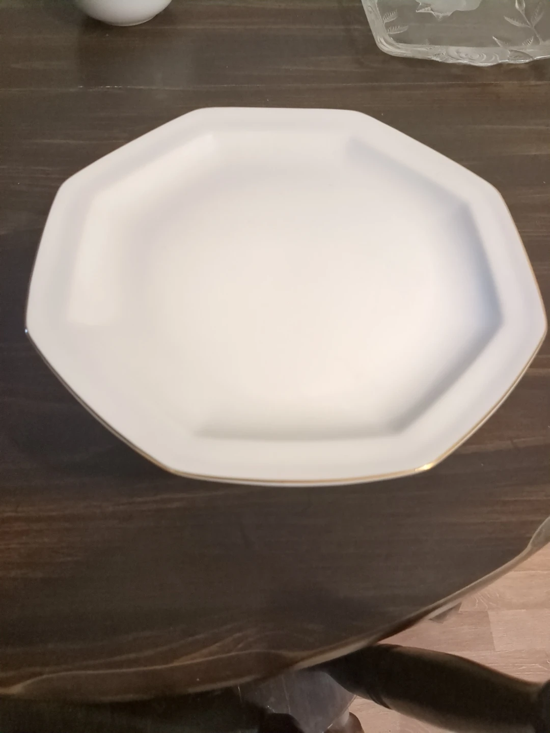 Monaco Toscany Gold Trim Porcelain Cake Stand - photo 5