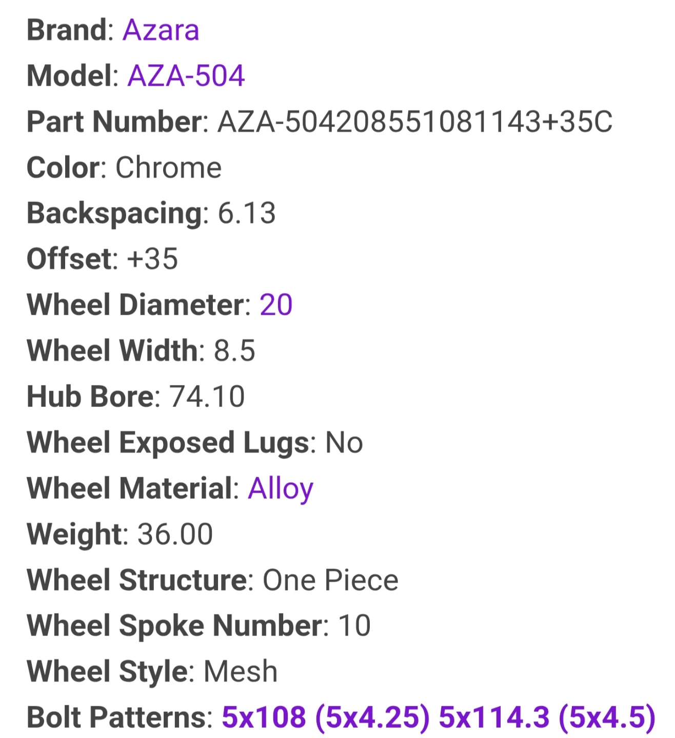 20 inch wheels (Full Set) w/spare rim - photo 2