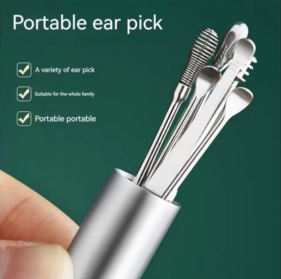 Portable Ear Pick Set