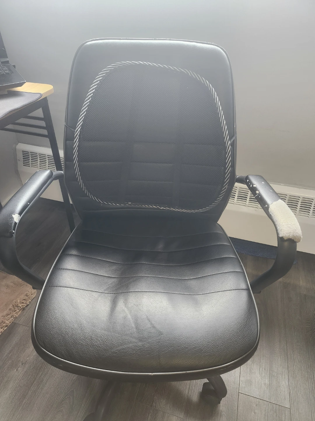 Black Office Chair with Lumbar Support