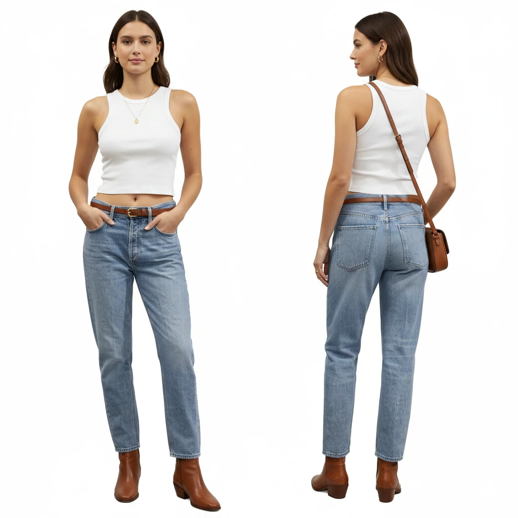 AGOLDE Jamie High Rise Classic Straight Leg Jeans Size 28 - photo 3