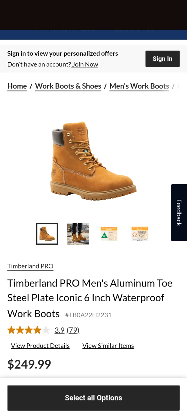 Timberland PRO Iconic Work Boot - Size 10.5 W - photo 5