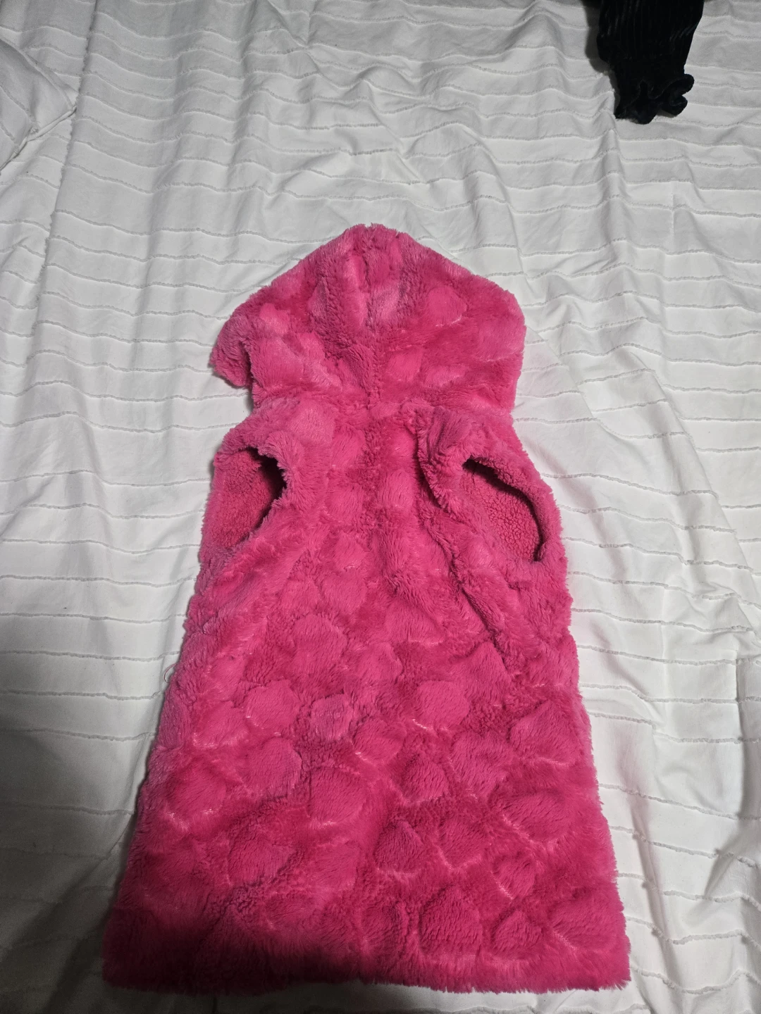 Sincere Pink Hooded Fleece Vest - photo 2