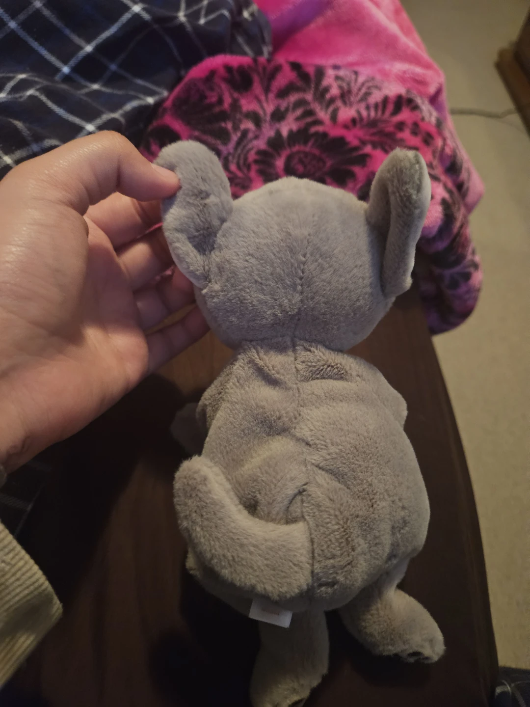 Grey Plush Dog Stuffed Animal Toy - photo 2