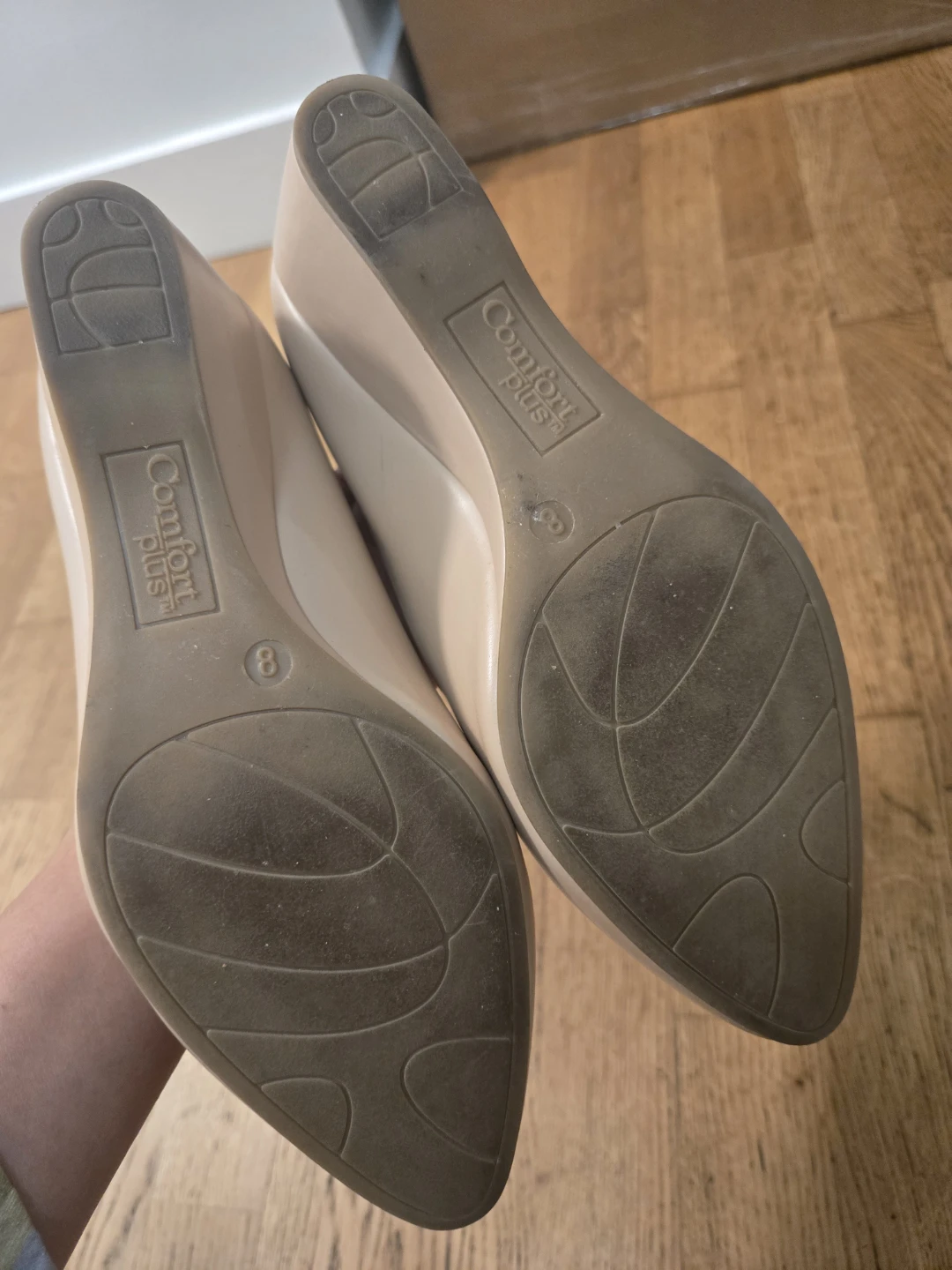 Comfort Plus Wedge Heels - Beige Size 8 - photo 3