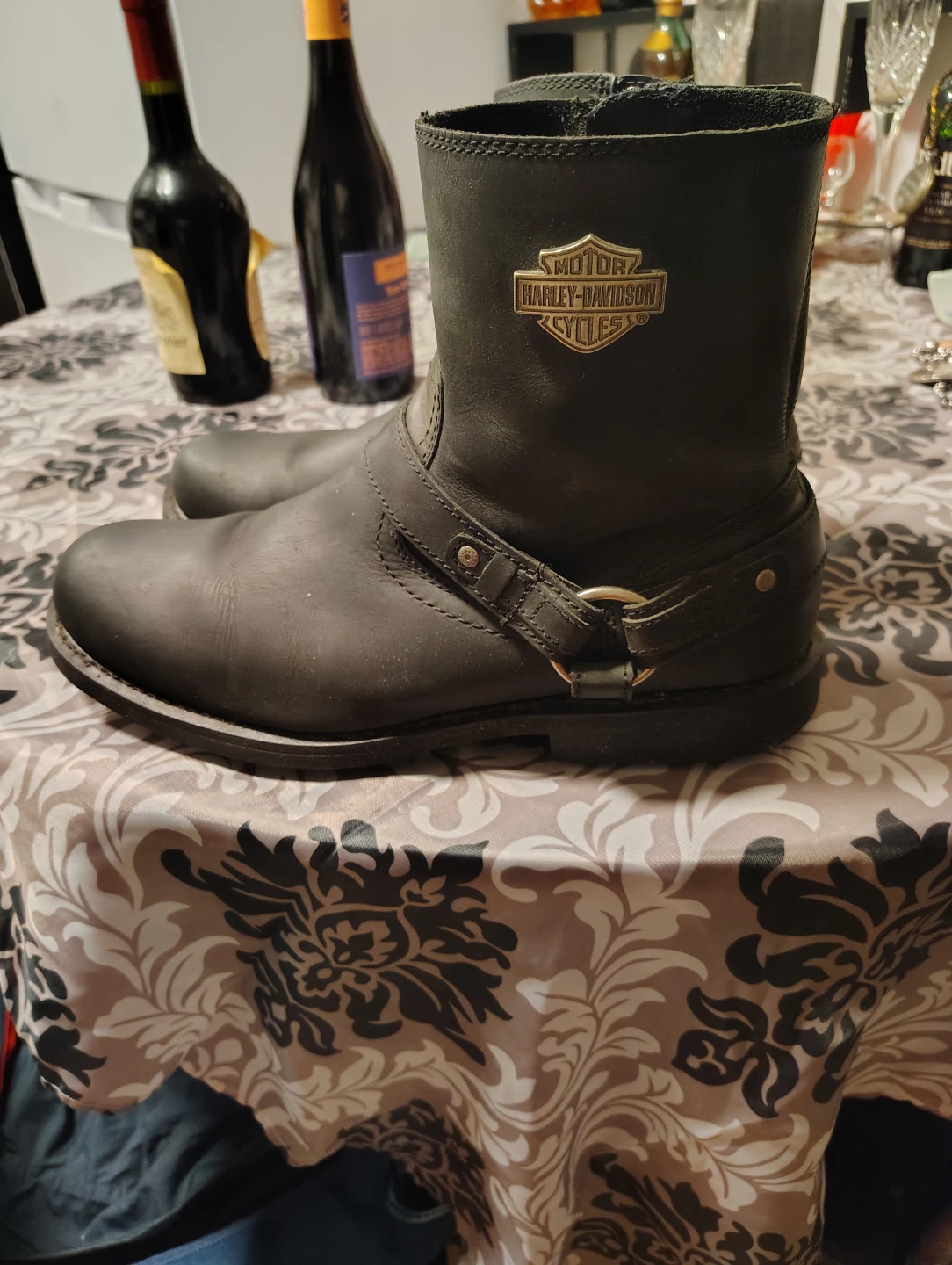 Harley-Davidson Motorcycle Boots - Black Leather - photo 2