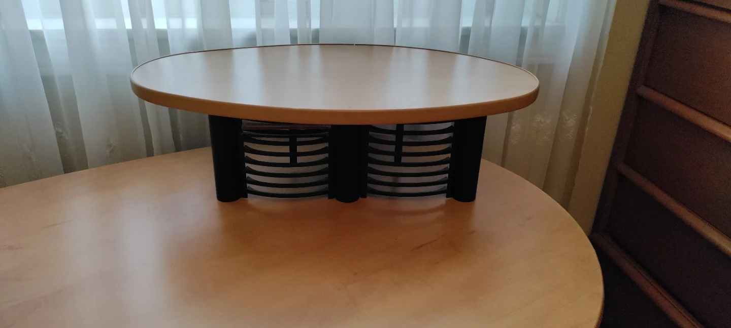 Ergonomic Pod-Shaped Desk with Shelving - photo 2