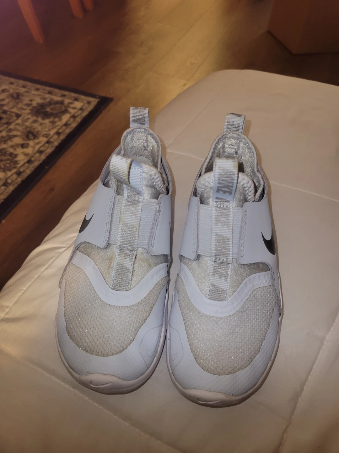 Nike White Slip-On Sneakers UK 2.5