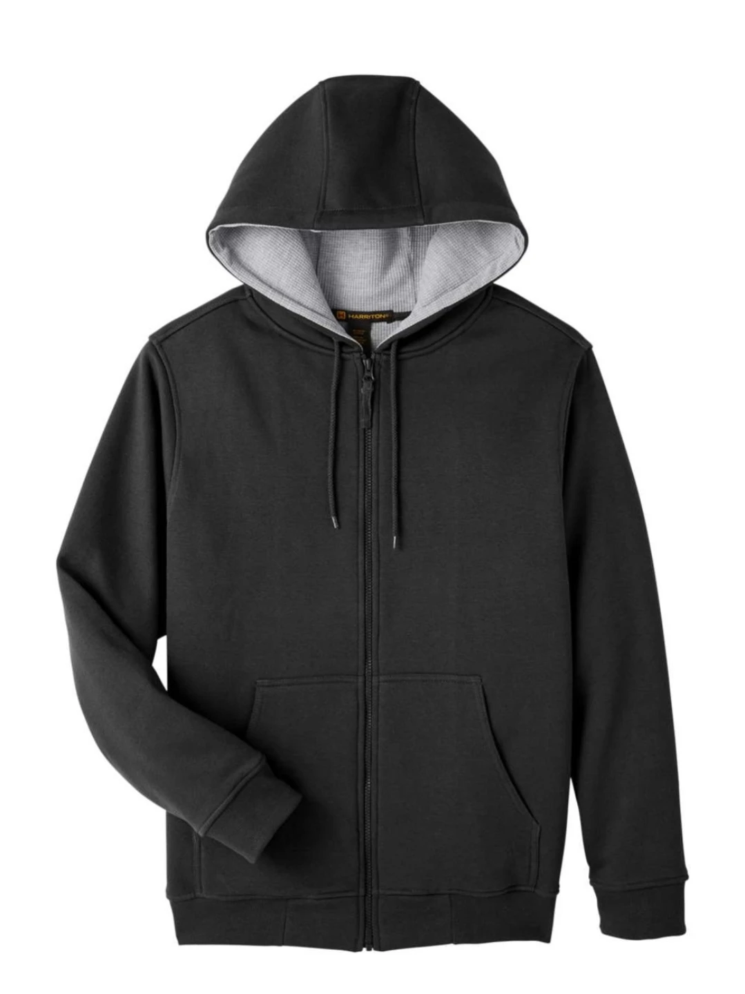 Harriton Full Zip Hoodie - Black - XXL