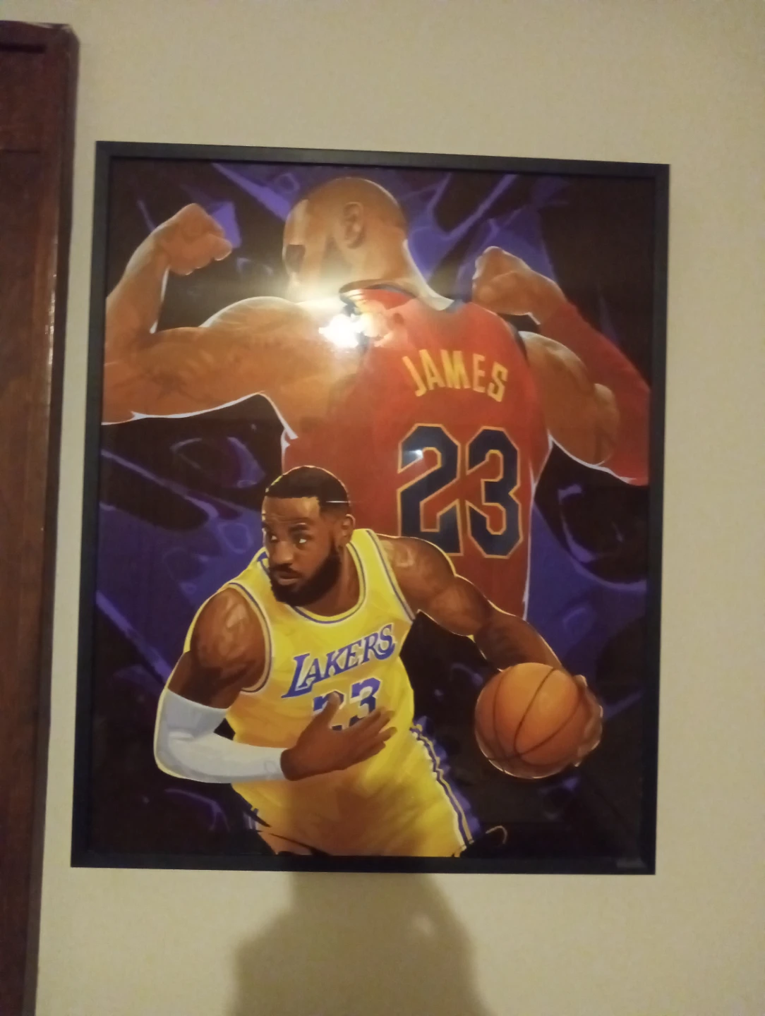 LeBron James Lakers 23 Framed Poster