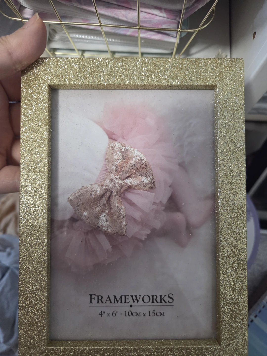 Frameworks Glitter Picture Frame 4" x 6"