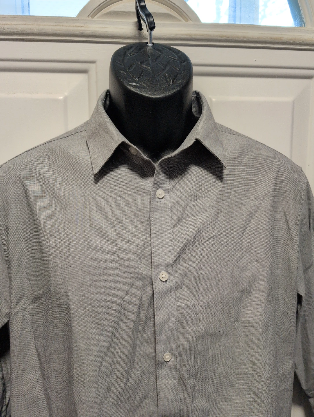 H&M Slim Fit Dress Shirt - Grey - Medium - photo 2