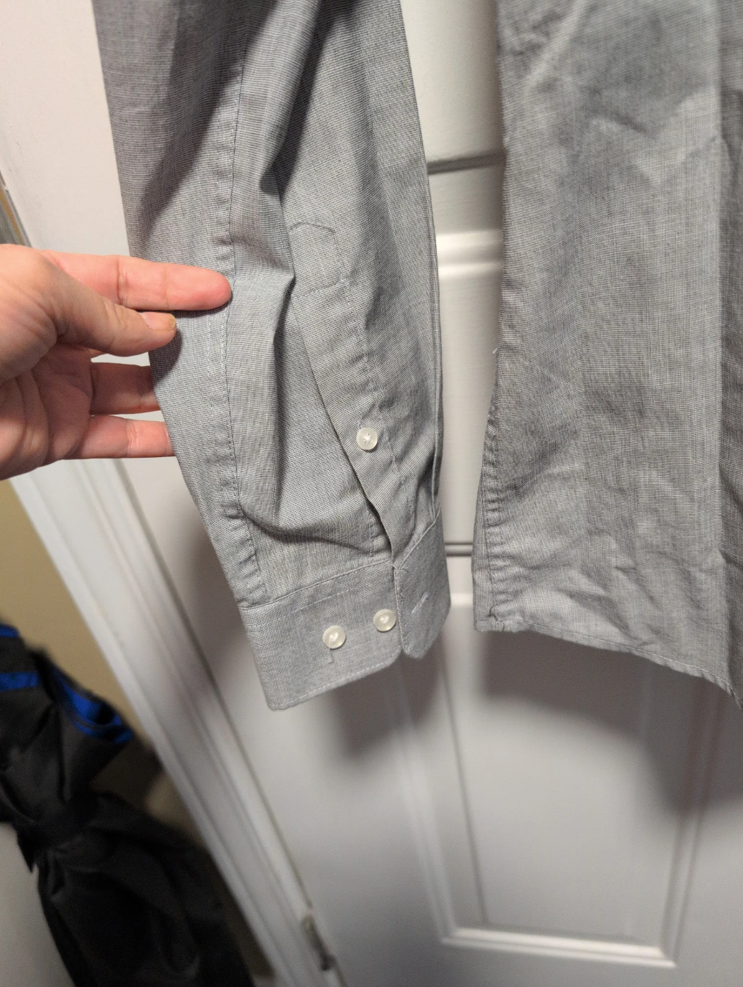 H&M Slim Fit Dress Shirt - Grey - Medium - photo 3