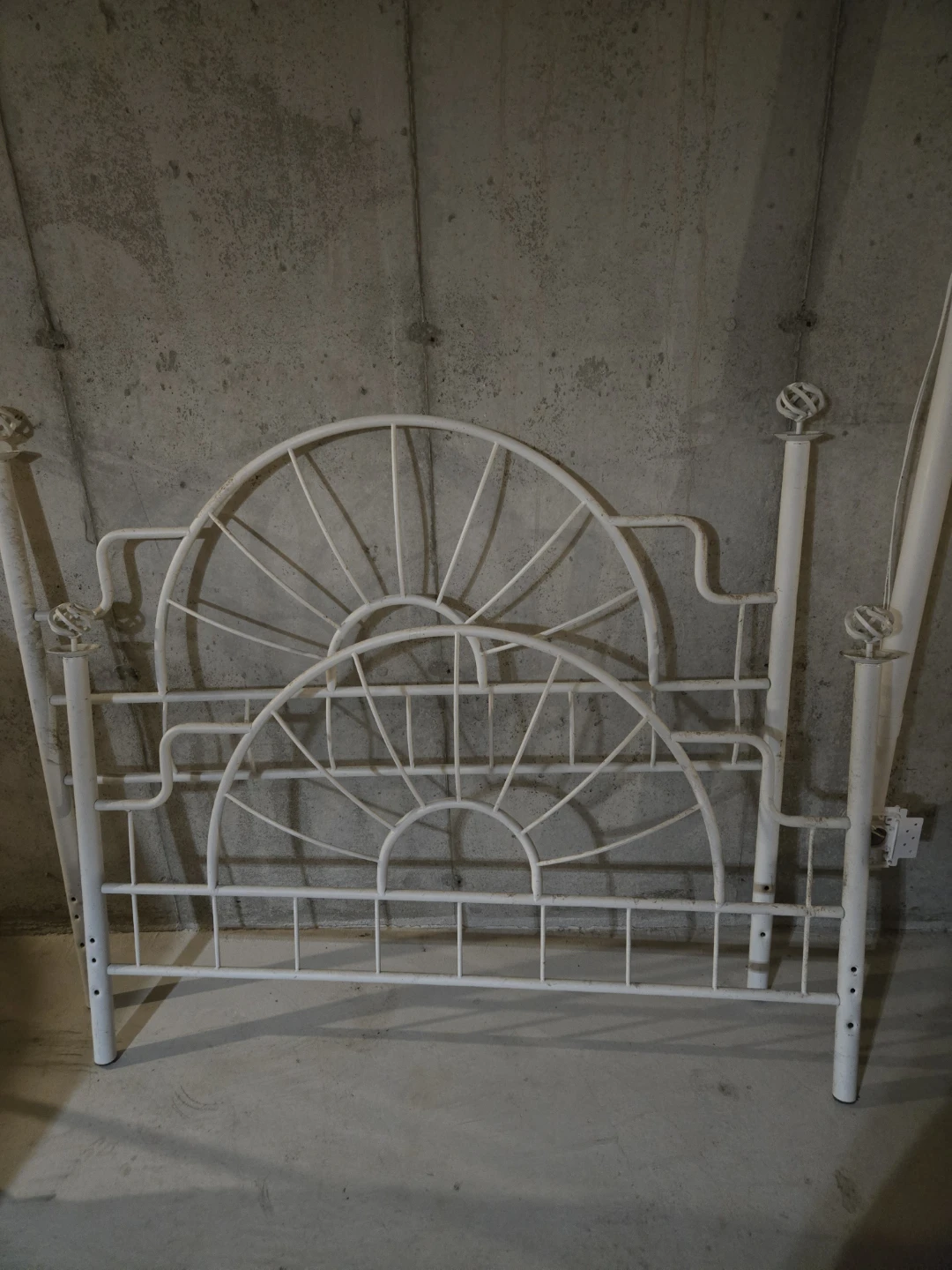 White Metal Bed Frame