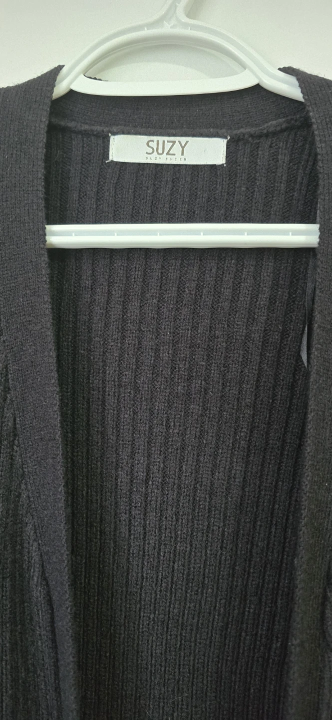 Suzy Black Ribbed Cardigan - photo 2