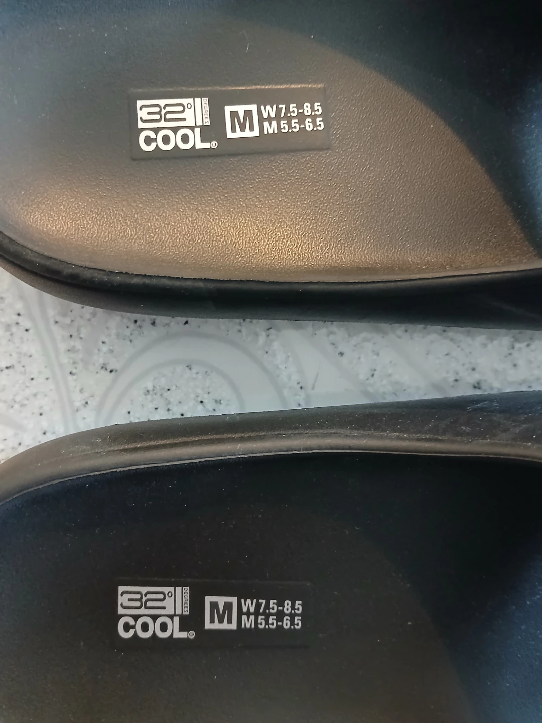 32 Degrees Cool Black Slides Size M - photo 2