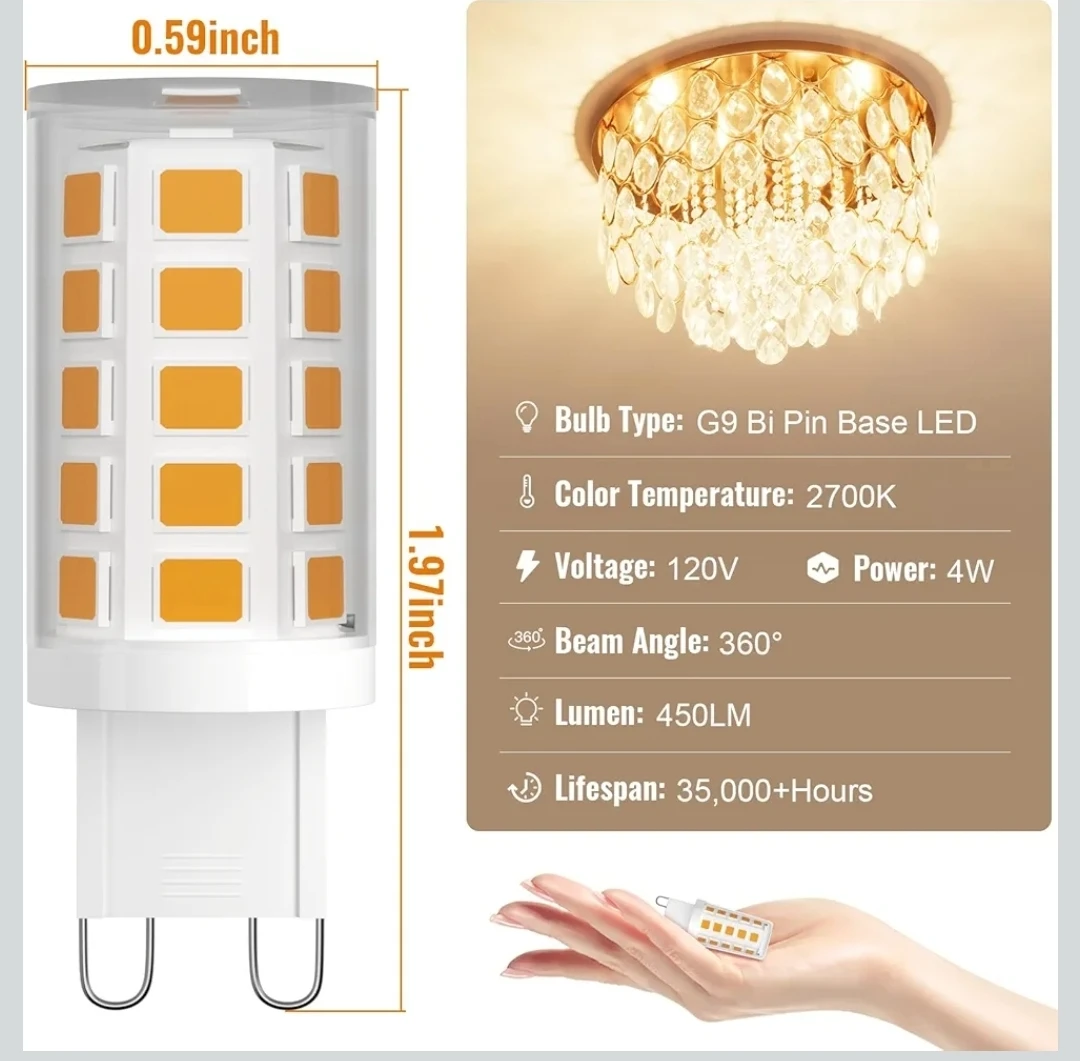 Luckystyle G9 LED Bulb 6-Pack - New! - photo 4