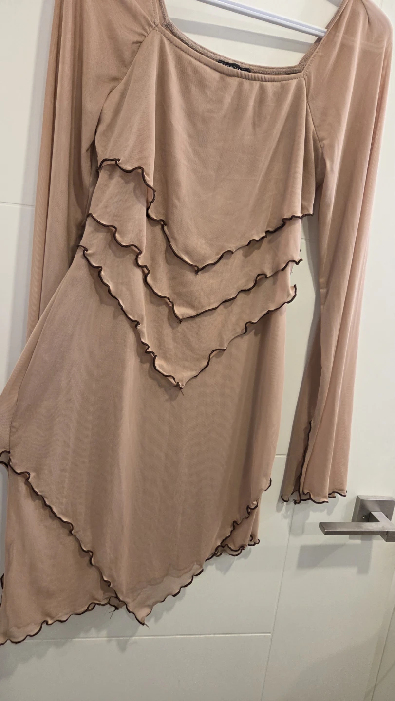 Fashion Nova Mesh Ruffle Dress XL - photo 2