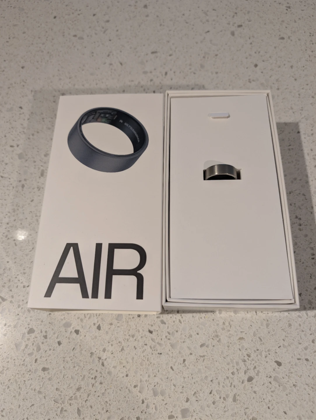 Ultrahuman AIR Smart Ring - Size 8 - Raw Titanium - BRAND NEW - photo 3