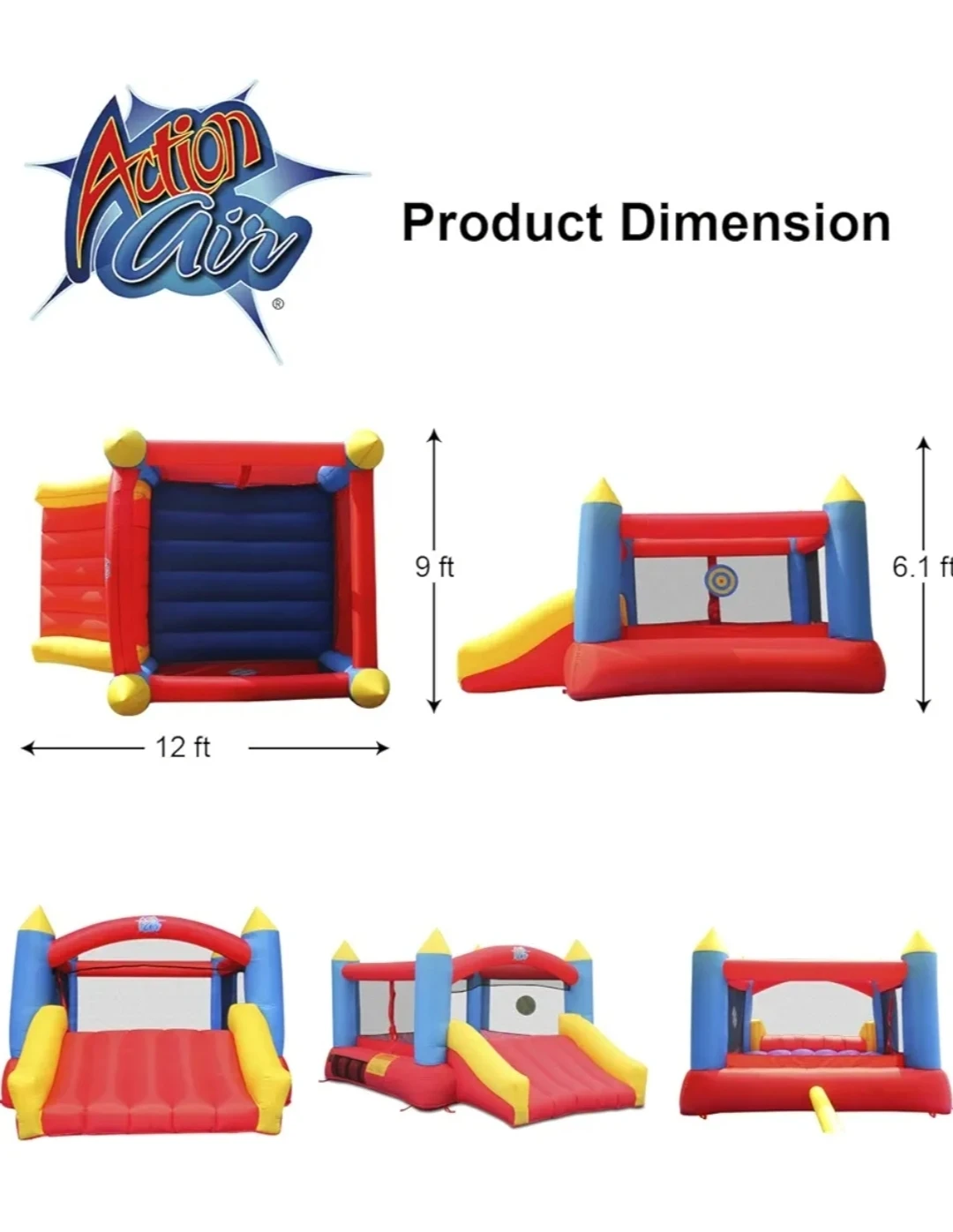 Action Air Bounce House with Slide - photo 2