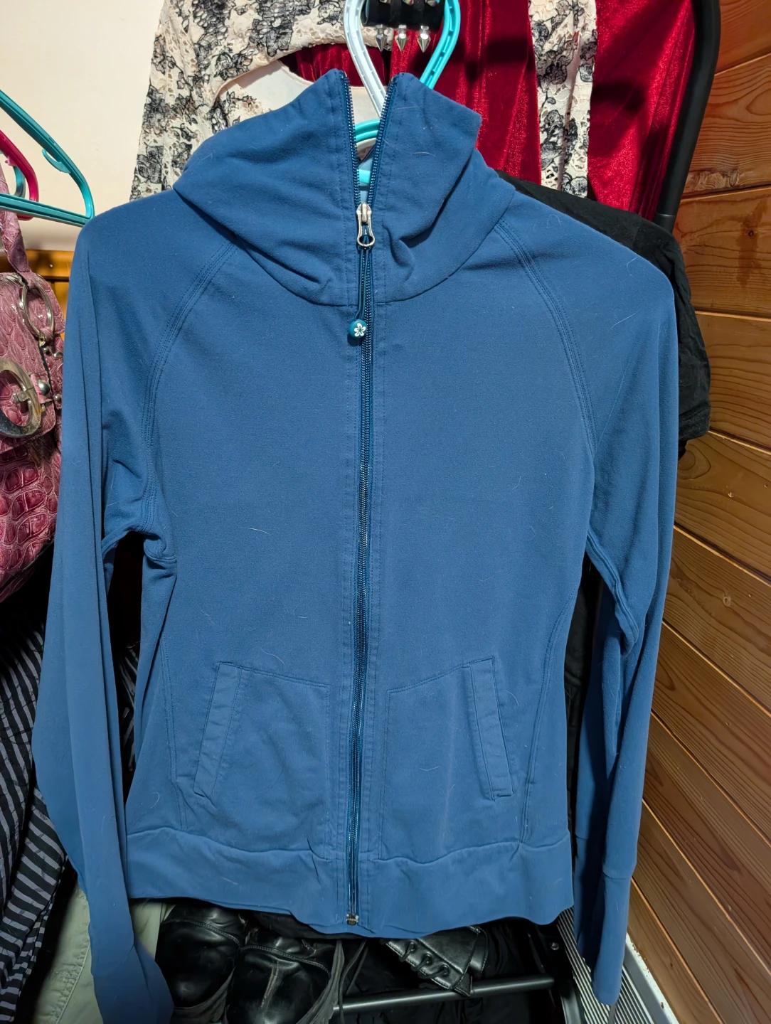 Blue Full Zip Hoodie
