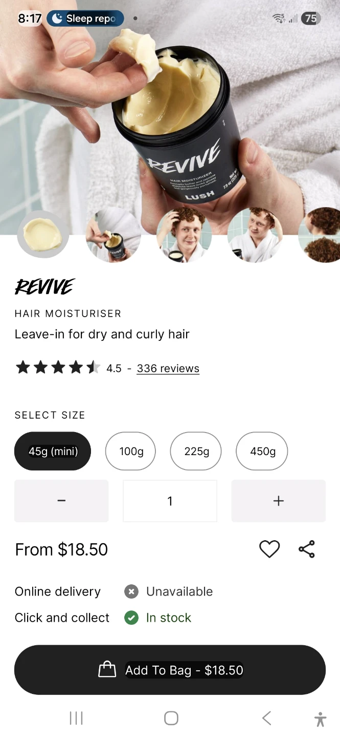 LUSH Revive Hair Moisturizer
