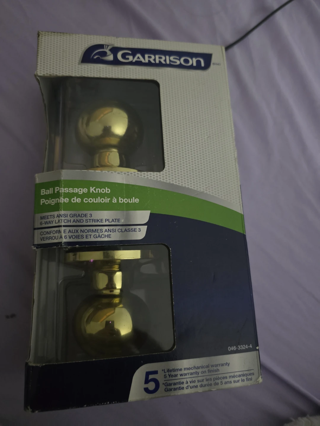Garrison Ball Passage Door Knob Set