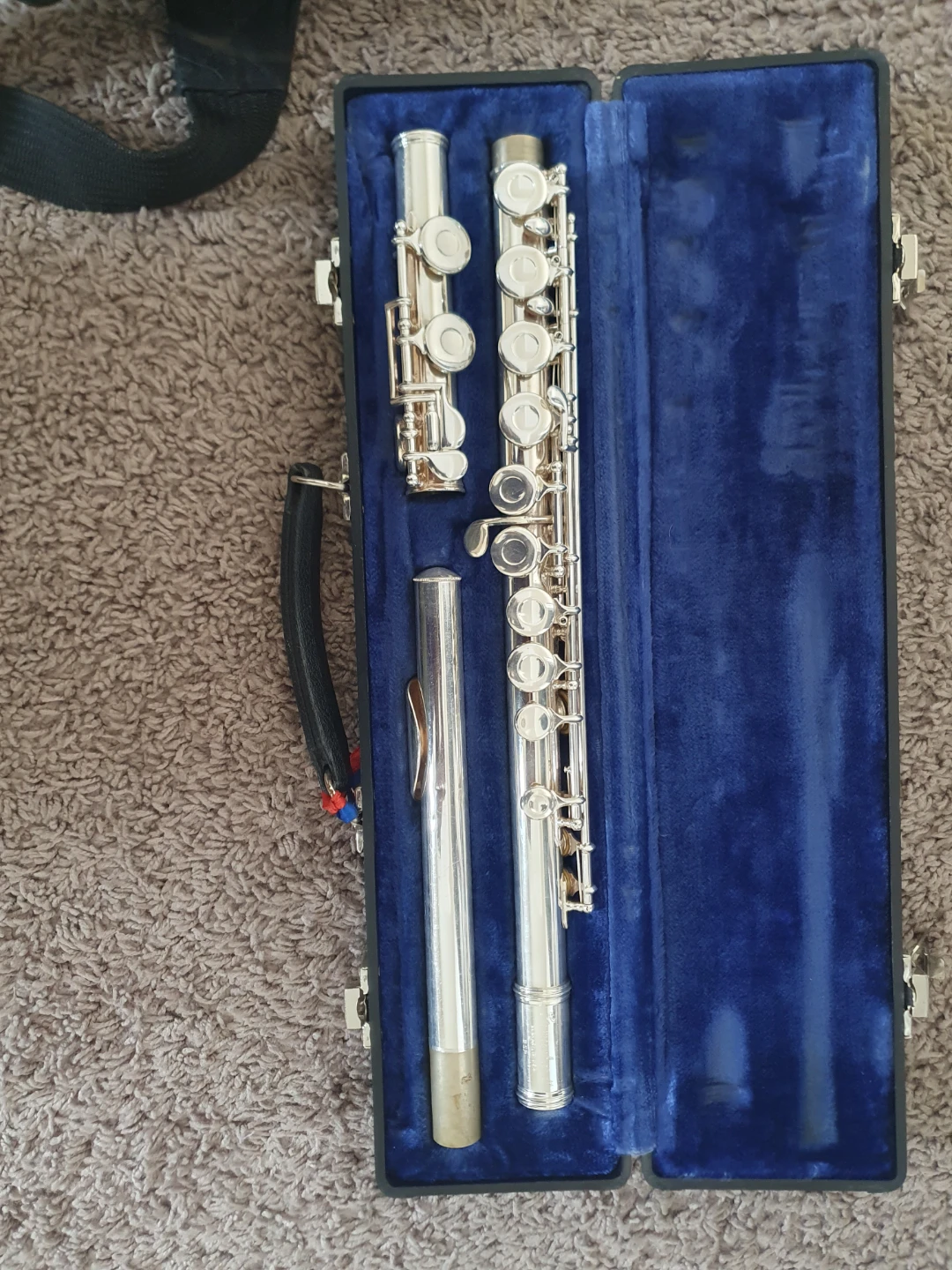 Silver Flute with Case