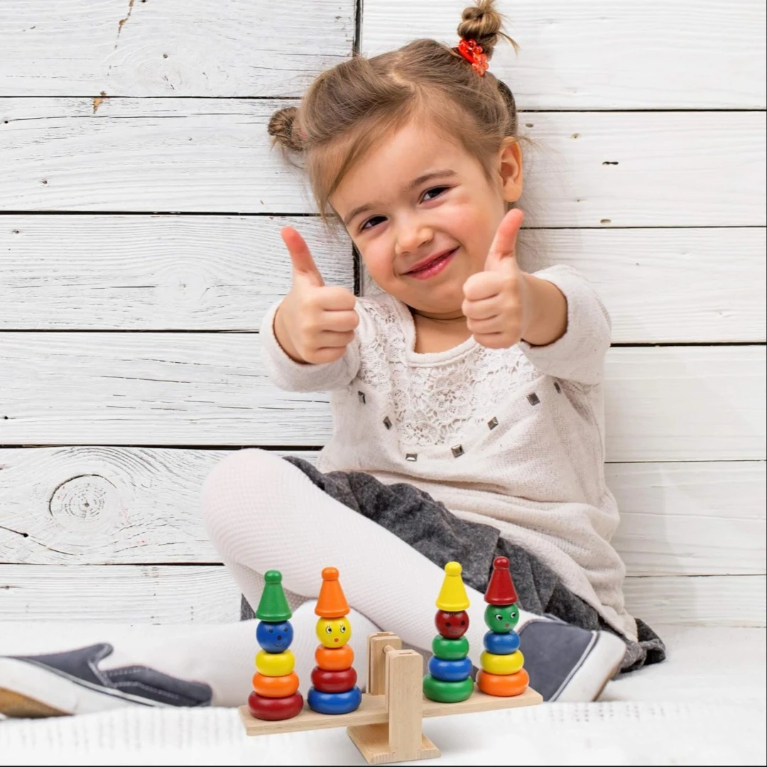 Boxiki Kids Rainbow Wooden Stacking Toy | Blocks | Stacking ... - photo 2