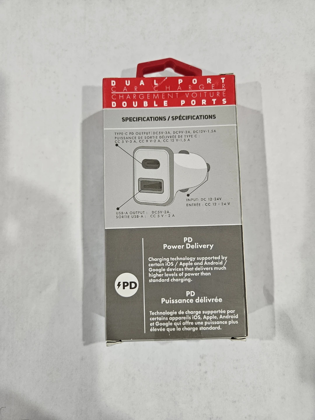 bHip Dual Port Car Charger - USB-C & USB-A - photo 2