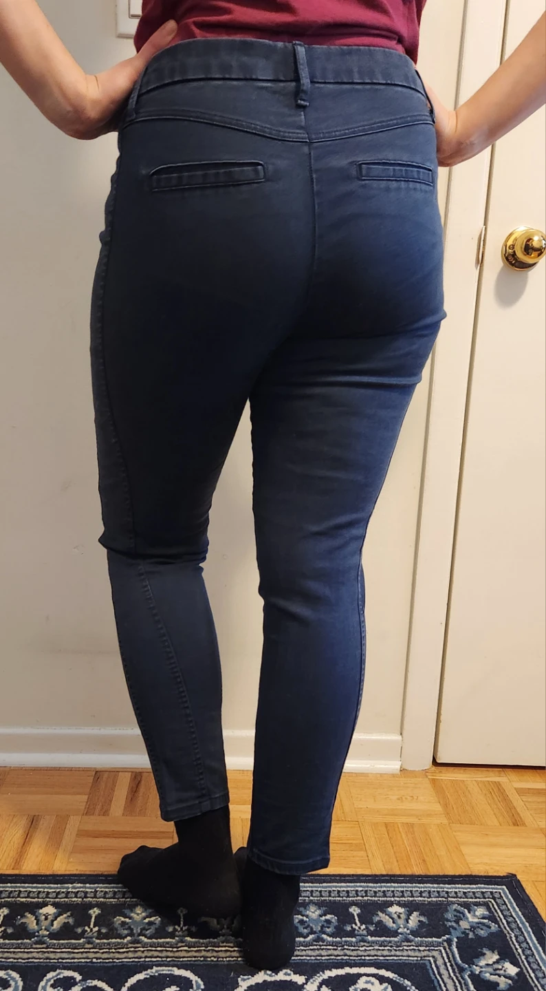 GAP Navy High-Waist Skinny Pants Cropped Leg Size 14 - photo 3