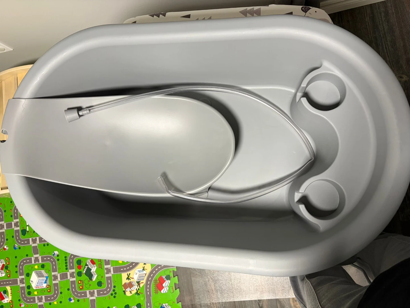 Baby Bath Station with Changing Pad