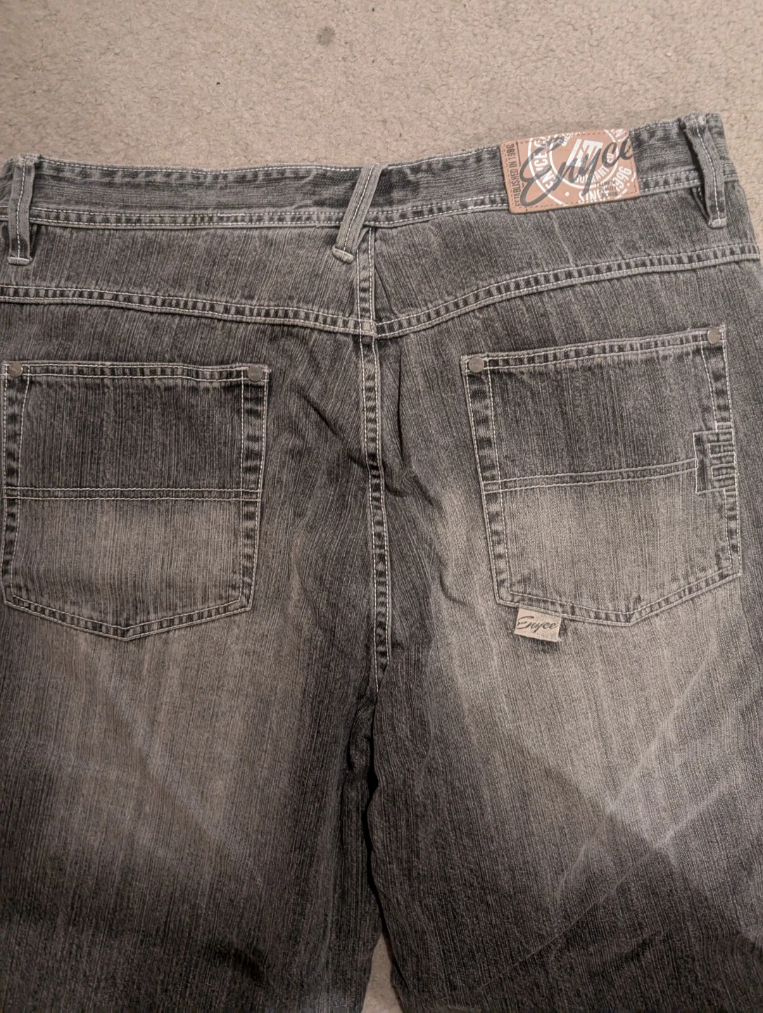 Enyce Grey Wash Denim Jeans - photo 4