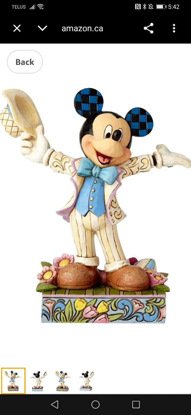Disney Traditions "Hats Off to Spring!" Mickey Mouse Figurine