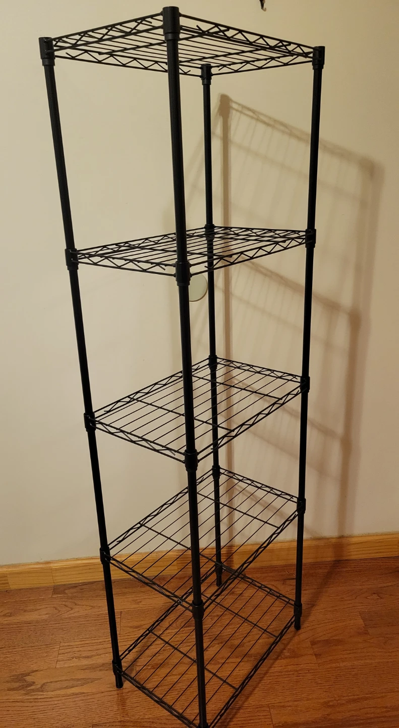 NEW Black 5-Tier Wire Shelving Unit - photo 2