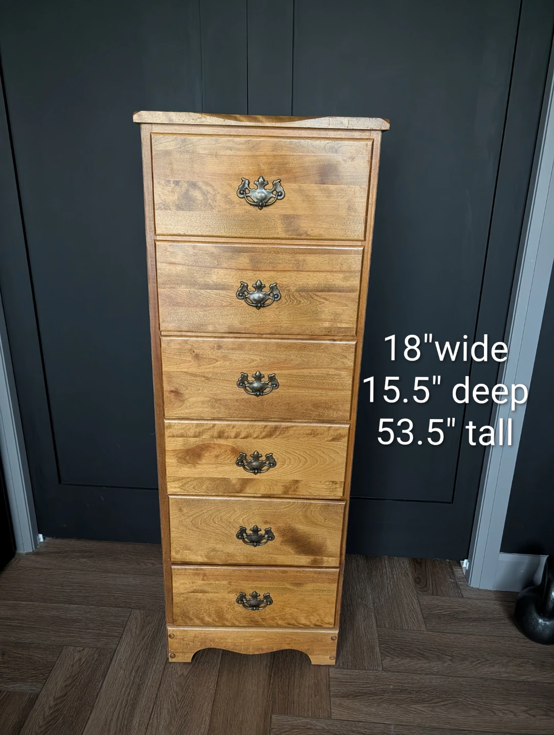 Tall Wooden Dresser - photo 2