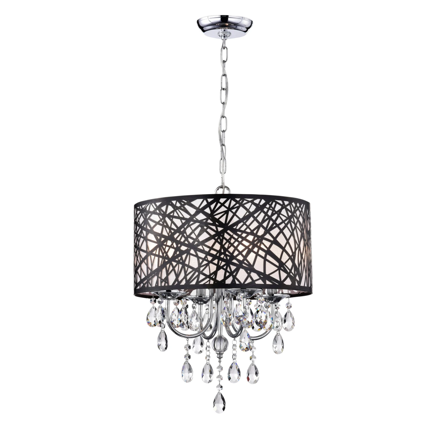Chandelier Pendant Light Fixture with Crystal Accents - photo 2