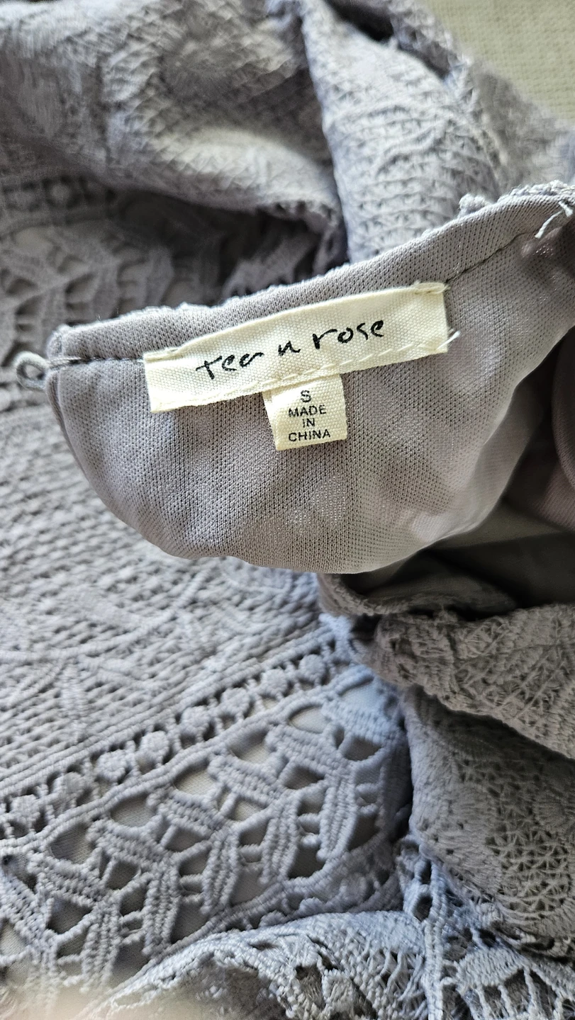 Grey Lace Dress Size S - photo 4