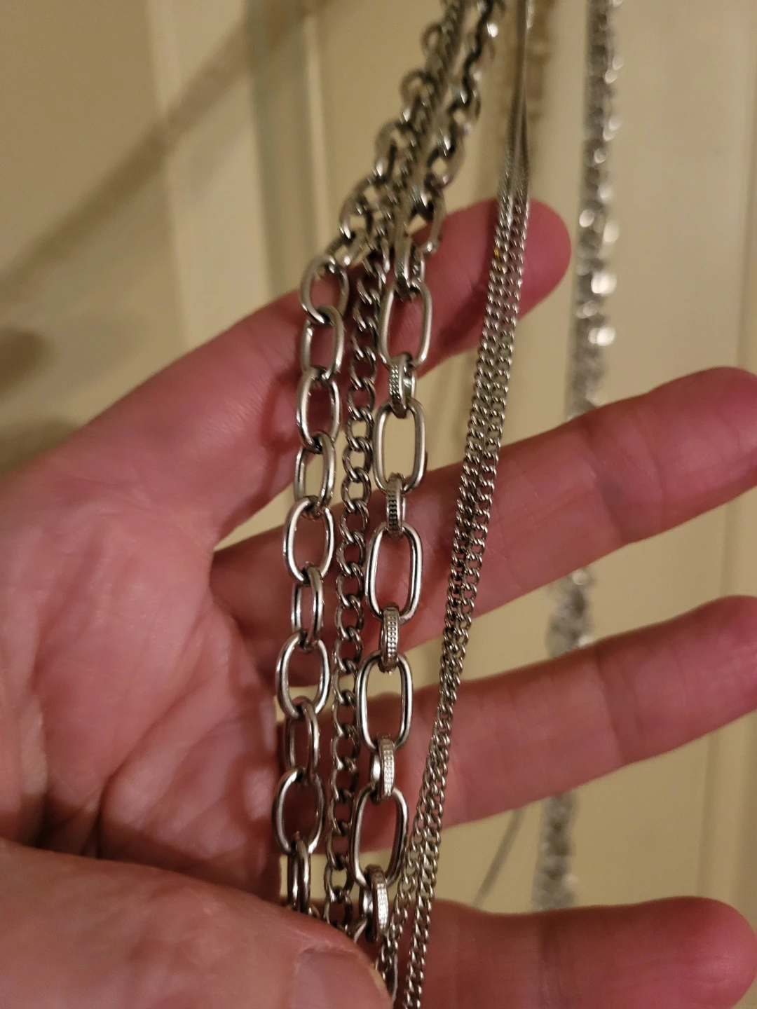 Vintage multi-strand chain necklace - photo 3