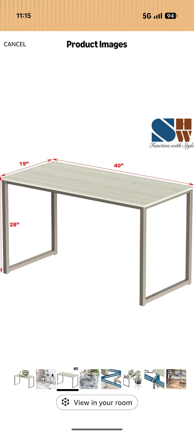 40-Inch Home Office Computer Desk - photo 2