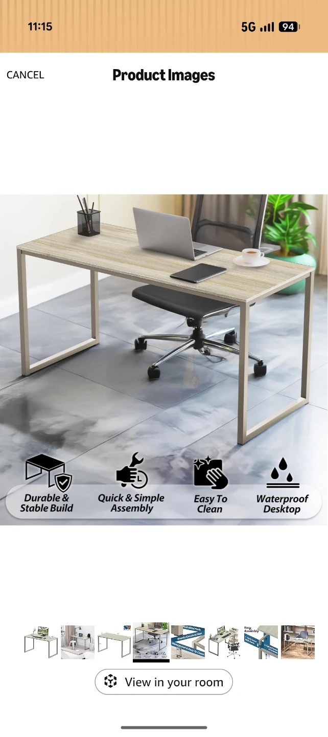 40-Inch Home Office Computer Desk - photo 3